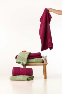 TERRALOOM GLOBAL Premium Quality 100% Cotton Organic Checkered Quick-Dry Custom Color Size 5 Star Luxury <b>Bath</b> <b>Towel</b> <b>Sets</b> <b>Towels</b> - Product Image 4