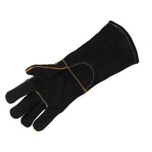 Custom 14 Inch Split Cowhide Leather Welding Gloves with Cotton Liner Heat Resistant Flame Resistant Safety PPE Work Gloves - Product Image 3
