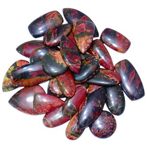 Hermosa Natural Cherry Creek Jasper Piedra preciosa Cabujón Piedra preciosa Venta al por mayor Lote Mezcla Forma y Piedra preciosa natural para la fabricación de joyas - Product Image 1