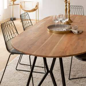 Mesa de comedor ovalada Vandana Nimbus Vesta en madera de acacia - Product Image 6