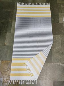 Fouta <b>Beach</b> <b>Towel</b> Pareo Manufacturer Front side Polyester Cotton Scarf Back Side <b>Towel</b> 2-in-1 - Product Image 5
