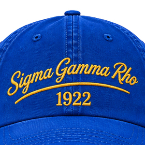 หมวกแก๊ปผู้หญิง Sigma Gamma Rho ปักลายสมาคมพี่น้องกรีก หมวกเบสบอลผ้าฝ้ายปรับได้ สวมใส่สบาย ขายส่ง - Product Image 6