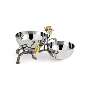 Bol à fruits en aluminium, centre de table moderne, luxe décoratif, or, écologique, durable, 2026 Saleem International - Product Image 1