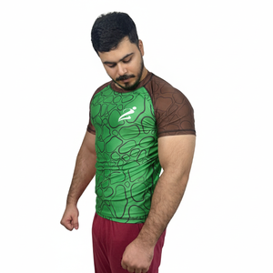 Nuevo Diseño de Moda: Traje de Baño para Mujer con Manga Corta, Estampado Digital y Cuello Redondo, Sublimado - Product Image 2