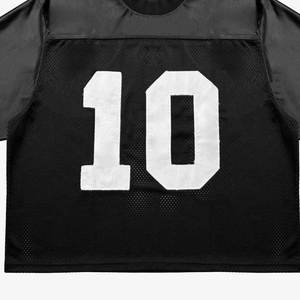 Vente en gros 2026 – Maillot de sport personnalisé de basketball et de football, séchage rapide, en maille, unisexe, coupe ample et courte, 100 % polyester - Product Image 3