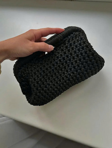 New Design Collection 2026 Handmade Crochet Cotton <b>Mini</b> Tote Bag Evening Party Bag - Product Image 5