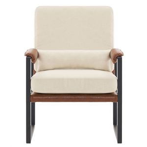 Sedia Singola con Struttura in Ferro e Rivestimento in Pelle Morbida a Nido d'Ape con Braccioli per Uso Interno o Soggiorno - Product Image 4