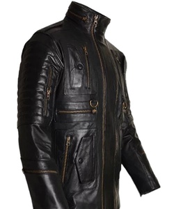 Men Leather Jackets For Bike Distressed <b>Genuine</b> Top Quality Slim Fit Leather Jacket Men's Fashionable Top Leather Jackets - Product Image 6