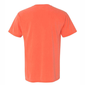 เสื้อยืดคอกลมแขนสั้นสีฟ้าอ่อนสำหรับผู้ชาย ทรงปกติ สีพื้น ผ้าเจอร์ซีย์คอตตอนลำลอง โลโก้ด้านหน้า ผ้าถัก ป้องกันการเป็นขุย น้ำหนัก 220 กรัม - Product Image 4