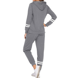 Wholesale Women's Breathable Custom 2-Piece Sports Pullover Tracksuit Long Sleeve Winter Sweat suits Set Style - Product Image 5