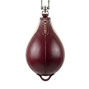 Ballon de boxe en cuir premium à double bande, durable, suspendu, pour entraînement professionnel - Product Image 3