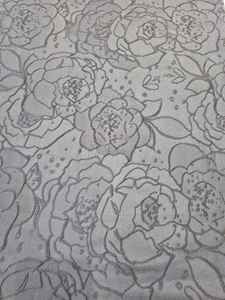 ABAYA Tissu satiné ultra doux pour femmes BROCADE JACQUARD NOIR 100% Polyester Vêtements Respirants 160 GSM Poids moyen (PK) - Product Image 2