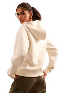 100% Cotton Hoodies For Woman Drop-shoulder Pullover With Quick <b>Zipper</b> & Breathable Feature With Custom Logo heavyweight hoodie - Product Image 5