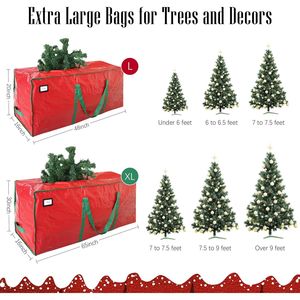 Borsa porta albero di Natale extra large da 2,3 m, resistente e robusta con manici rinforzati per alberi di Natale artificiali - Product Image 2