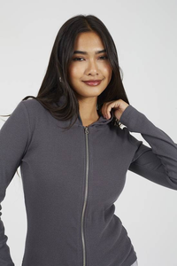 Sweat à capuche pour femme d'hiver personnalisé, écologique, 100% coton, épais, surdimensionné, avec logo sur le devant - Product Image 6