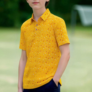 Polo de Golf de Alto Rendimiento para Jóvenes, Secado Rápido, Transpirable, Manga Corta, Ropa Deportiva Informal, Ropa Deportiva para Actividades al Aire Libre - Product Image 5