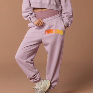 Pantalon de jogging pour femme, taille élastique, dentelle, écologique, respirant, séchage rapide, vente en gros, haute qualité, hiver - Product Image 4