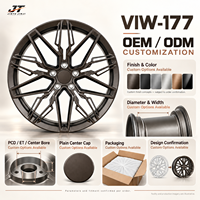 Jantes forgées Y-spoke lattice 18-22 pouces, finition bronze mat, 5x112 5x114.3 VIW-177 pour BMW Audi Mercedes-Benz