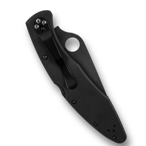 Couteaux de poche pliants entièrement noirs, lame pointue avec revêtement noir, poignée ergonomique avec trou pour le pouce et clip de ceinture pour un usage quotidien. - Product Image 4