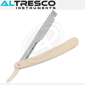 ALTRESCO Rasoir en acier inoxydable avec logo personnalisé et manche pliable en plastique - Product Image 3