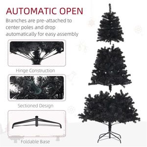 Albero di Natale Artificiale di Lusso di Alta Qualità 9 Piedi (300cm) in PVC e PET, Pino Realistico Personalizzabile Pieghevole con Supporto in Metallo - Product Image 2
