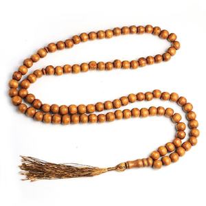 Tasbih en bois naturel, écologique, poli, fait main, pour la prière quotidienne des musulmans, Dhikr, Zikr, méditation - Product Image 4