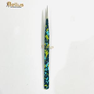 Pinzas Profesionales Nuevas de Acero Inoxidable para Extensión de Pestañas, Punta Recta, Color Negro, Premium, Duraderas, Agarre Fuerte, Herramienta para Pestañas - Product Image 6