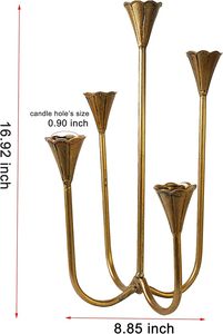 Eco Friendly Heavy Duty Cast Iron Candle Stand For Long Lasting Use In Home <b>Decor</b> Dining <b>Table</b> And Festive <b>Decoration</b> Purpose - Product Image 2