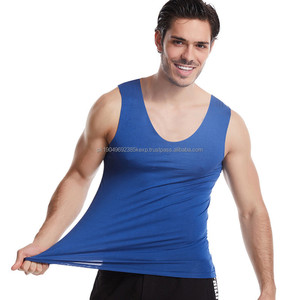 Vente en gros de débardeur de sport sans couture respirant à séchage rapide en coton doux à boutons 3D pour hommes - Product Image 2