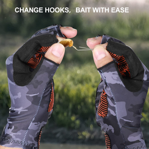 Fabricante de Guantes de Pesca con Protección UV Personalizados, Guantes de Pesca sin Dedos Transpirables de Secado Rápido al por Mayor, Proveedor OEM - Product Image 6