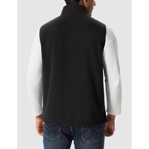 <b>Men's</b> Lightweight Fleece Vest Full Zip Insulated Waterproof Vintage Style Hooded Outdoor Hiking Warm <b>Thermal</b> Travel <b>Wear</b> - Product Image 4