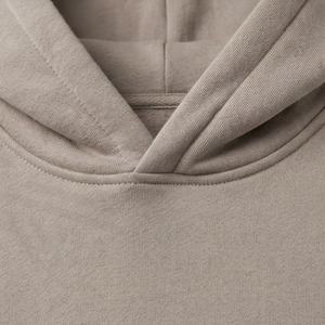 Sweat-shirt à capuche surdimensionné en coton, broderie personnalisée, teinture unie, respectueux de l'environnement, design personnalisé, couleur personnalisée OEM - Product Image 4