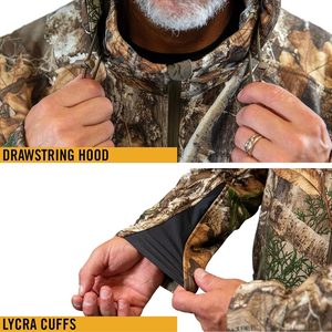 Veste Softshell imperméable de haute qualité GRACE SIGN, camouflage personnalisé, pour la chasse en plein air en hiver, avec doublure en polyester, unisexe - Product Image 5