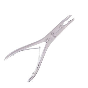 High Quality 180mm Beyer Bone Rongeur Curved Forceps German Stainless Steel Sand Finish Manual Power Source by <b>Blush</b> surgical - Product Image 2