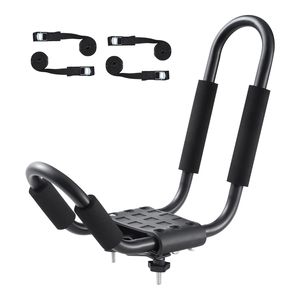 Portapacchi per Kayak con 2 Barre a J, Supporto Morbido per Tetto, Fissaggio per Kayak, Tavola da Surf, Canoa, SUP, Sci, per Tetto Auto - Product Image 1