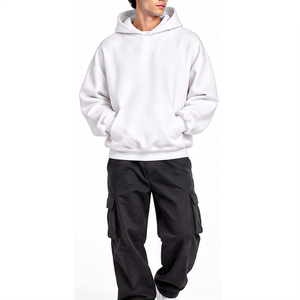 Sweat-shirt à capuche personnalisé pour homme, coupe ample, mode hiver, confortable, avec poche kangourou - Product Image 1
