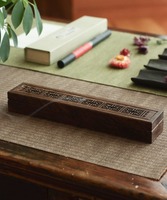FAIZA CRAFT Porta Incienso de Madera Hecho a Mano con Impresión Personalizada - Decoración para el Hogar para Ramadán, Bodas y Más Ocasiones