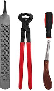Juego de Instrumentos Veterinarios Equinos Profesionales de Acero Inoxidable, Kit de Herramientas para Herradores de Caballos, Cepillo para Pezuñas, Pinza para Zapatos, Lima y Escofina - Product Image 3