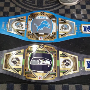 Cinturón de Campeonato de los Seattle Seahawks, Talla Adulto, Modelo Legacy, 2 mm de Grosor, Cinturón de Campeones de Cintura Alta - Product Image 1