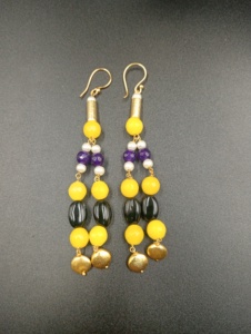 Boucles d'oreilles pendantes plaquées or avec perle d'eau douce en forme de papillon, style minimaliste, bijoux pour femmes à porter au quotidien, cadeau de fête - Product Image 4