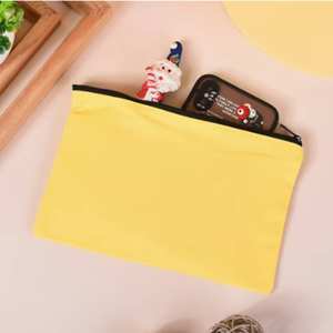 Bolsas de Maquillaje de Lona de Algodón con Cierre, Gran Capacidad, Diseño Personalizado con Logotipo Impreso y Patrón de Hilo, Organizador de Cosméticos, Venta al Por Mayor - Product Image 3