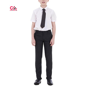 Chemise d'école à col rabattu et boutons de qualité supérieure avec ensemble de pantalon pour adultes et garçons, avec options de personnalisation - Product Image 5
