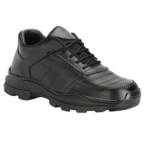 Men's Steel Toe Safety Shoes Leather Upper Rubber Outsole Lace-up <b>Waterproof</b> Breathable Mesh Lining Black <b>Work</b> Boots Factory Use - Product Image 1