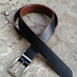 Ceinture décontractée pour homme en cuir de vachette pleine fleur avec boucle ardillon – Vente en gros usine - Product Image 6