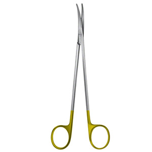 Ciseaux chirurgicaux TC Metzenbaum à bout arrondi, droits, 14 cm, pour chirurgie dentaire et vétérinaire, en acier inoxydable, réutilisables, instruments orthopédiques - Product Image 2