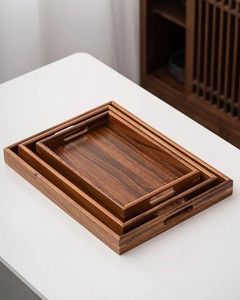 Bandeja de Servir de Madera Hecha a Mano de Primera Calidad, Bandeja Decorativa de Madera Natural para Desayuno, Café, Té, Aperitivos, Frutas y Mesa de Comedor - Product Image 6
