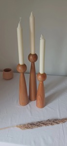 Wooden <b>Candle</b> Stand Beautiful Natural Wooden Candlestick Holder for Living Room Shelf Decoration Handmade and Warm <b>Candle</b> Stand - Product Image 2