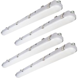 Luminaire LED étanche à la vapeur 4FT 60W 6600lm (équivalent 120W) Luminaires LED étanches pour extérieur 5000K IP65 100 277V, résistants à la vapeur, pour parking et garage - Product Image 1