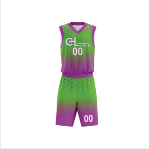 Ensemble de maillots de basket-ball sans manches personnalisés de haute qualité 100% polyester, réversibles, respirants, en maille, uniforme à séchage rapide, taille plus - Product Image 4