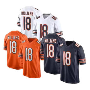 Produits très demandés de qualité supérieure personnalisés # 18 maillots de football américain cousus Williams - Product Image 4